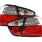 BMW 3-Series E90 Sedan Red/Clear LED Bar Taillights (2005-2008)