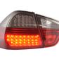 BMW 3-series E90 Sedan Red/Smoke Euro LED Taillights Set (2005-2008)