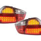 BMW 3-series E90 Sedan Red/Smoke Euro LED Taillights Set (2005-2008)