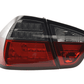 BMW 3-Series E90 Sedan Red/Smoked LED Bar Taillights (2005-2008)