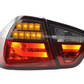 BMW 3-Series E90 Sedan Red/Smoked LED Bar Taillights (2005-2008)