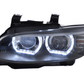 BMW 3-Series E92 / E93 Black Headlights 2006-2010 - for AFS or Non AFS
