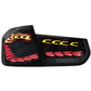 BMW 3 Series F30 F35 F80 Black Dragon Scale LED Tail Lights (2012-2019)