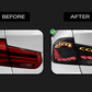 BMW 3 Series F30 F35 F80 Black Dragon Scale LED Tail Lights (2012-2019)