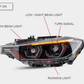 BMW 3-Series F30 F35 Modern Style LED Headlights (2013-2015)