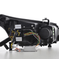 BMW 5-series E60 E61 Black Angel Eyes Headlight Set (2003-2007)