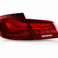 BMW 5-Series F10 F18 M5 6th Gen GTS Style -Red or Smoked- OLED Dynamic LED Tail Lights (2011-2017)