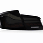 BMW 5-Series F10 F18 M5 6th Gen GTS Style -Red or Smoked- OLED Dynamic LED Tail Lights (2011-2017)