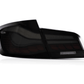 BMW 5-Series F10 F18 M5 6th Gen GTS Style -Red or Smoked- OLED Dynamic LED Tail Lights (2011-2017)