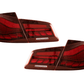 BMW 5-Series F10 F18 M5 6th Gen GTS Style -Red or Smoked- OLED Dynamic LED Tail Lights (2011-2017)