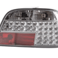 BMW 7-series E38 Chrome Clear LED Taillights Set (1995-2002)