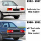 BMW E30 Series 3 Pre-Facelift Clear and Smoke Led Tailights (1982 - 1987)