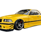 BMW E36 M3 Series 3 Black Side Skirt Extensions (1992 - 1999)