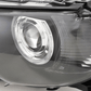 BMW E46 3-Series Coupe Black OE+ Angel Eyes Headlights - (2002-2005)