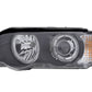BMW E53 X5 Black OE+ Angel Eye Headlights - (2000-2003)
