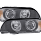 BMW E53 X5 Black OE+ Angel Eye Headlights - (2000-2003)