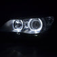 BMW E60 E61 5-Series OE+ Angel Eyes LED Headlights (2003-2006)