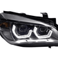 BMW E84 X1 Modern Style Angel Eye HID Bi-Xenon Headlights (2010 - 2015)