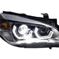 BMW E84 X1 Modern Style Angel Eye HID Bi-Xenon Headlights (2010 - 2015)