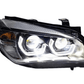 BMW E84 X1 Modern Style Angel Eye HID Bi-Xenon Headlights (2010 - 2015)