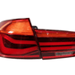 BMW F30 3 Series Sedan LCI Japan Style (Amber) LED Tail Lights - 4 Pieces (2012-2015)
