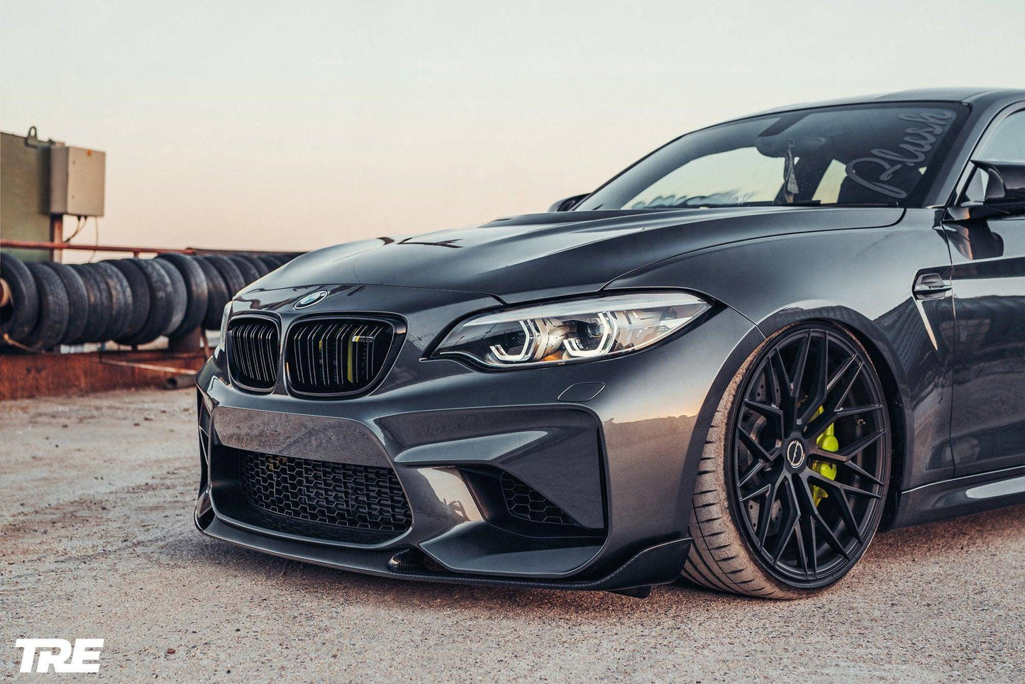 TREVORA BMW F87 M2 OG Pre-Preg Carbon Front Splitter