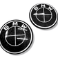 BMW Roundel Emblem Covers - Forged Carbon Fiber Style Emblem