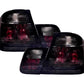 BMW Series 3 E46 Sedan Black Lens Tail Lights (1998-2001)