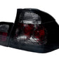 BMW Series 3 E46 Sedan Black Lens Tail Lights (1998-2001)