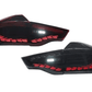 BMW X3 G01 iX3 G08 LED GTS / Dragon Scale Style Taillights (Red or Black) (2019-2022)