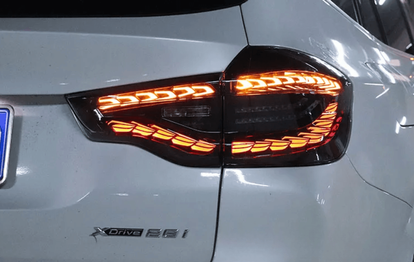 BMW X3 G01 iX3 G08 LED GTS / Dragon Scale Style Taillights (Red or Black) (2019-2022)