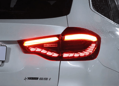 BMW X3 G01 iX3 G08 LED GTS / Dragon Scale Style Taillights (Red or Black) (2019-2022)