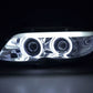 BMW X5 E53 CCFL Chrome Angel Eyes LED Headlights (2003-2006)