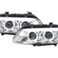 BMW X5 E53 Chrome Angel Eye LED Head Lights (2003-2006)