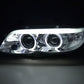 BMW X5 E53 Chrome Angel Eye LED Head Lights (2003-2006)