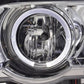 BMW X5 E53 Chrome Angel Eyes LED Headlight Set (1998-2002)