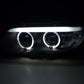 BMW X5 E53 Xenon Black Angel Eye LED Headlights (2003-2006)