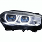 BMW X5 F15 F16 Laser Style Blue Accent Headlights Upgrade (2012 - 2019)