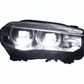 BMW X5 F15 F16 Laser Style Blue Accent Headlights Upgrade (2012 - 2019)