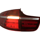 BMW X6 E71 Red and Smoked LED Tail Light Upgrades 2007-2014