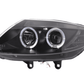 BMW Z4 E85 E86 Type Z4 Black Headlight Set (2003-2008)