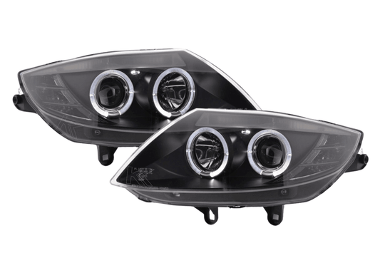 BMW Z4 E85 E86 Type Z4 Black Headlight Set (2003-2008)