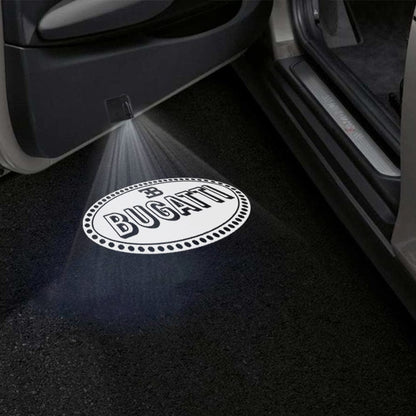 Bugatti Divo 1st Gen Door Stick On Puddle Lights Various Designs 2019-2021