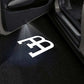 Bugatti Divo 1st Gen Door Stick On Puddle Lights Various Designs 2019-2021