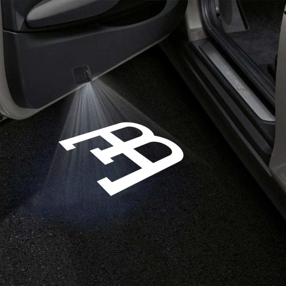 Bugatti Divo 1st Gen Door Stick On Puddle Lights Various Designs 2019-2021