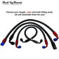 Black Fuel Hose Oil Fuel Gas Line AN6-AN8-AN10 Nylon Braided / BUILD YOUR OWN