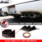 Universal 14"x6" 3 Fins Gloss Black Rear Bumper Diffuser ABS