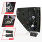 ANZO 21-23 Ford F-150 LED Taillights Seq. Signal w/BLIS Cover - Black (For Factory Halogen ONLY) 311475
