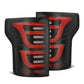 AlphaRex 15-20 Ford F-150 Luxx LED Tail Lights (Pair) Black/Red (Not For Blind Spot Sensor Models) 652050 *Discontinued
