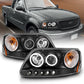 Anzo 1997-2003 Ford F-150 Projector Headlights w/ Halo Black (CCFL)